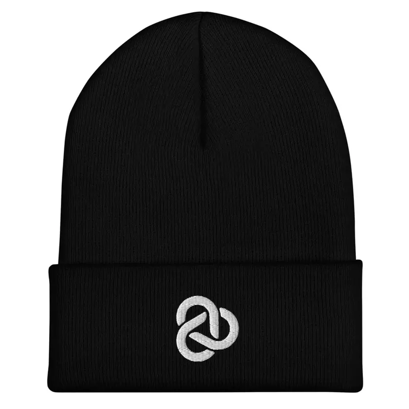 White Logo Beanie